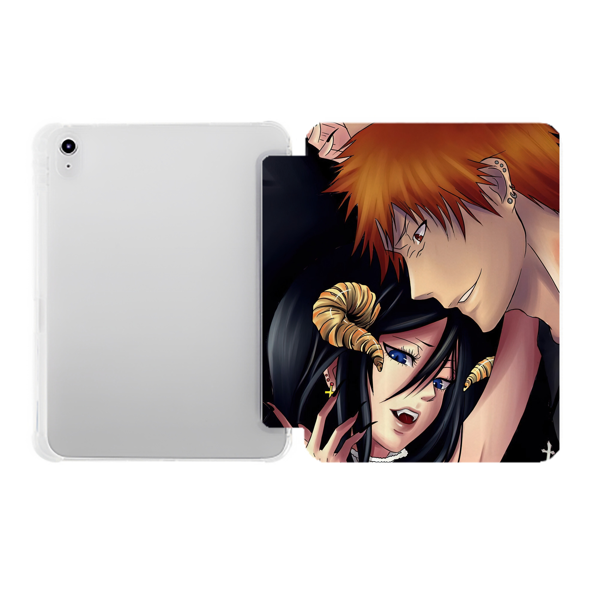 （画像用） ブリーチ BLEACH IPad ケース ペン収納付き 三つ折りスタンド PUレザー×シリコン 対応機種9.5/10.5/10.9インチ